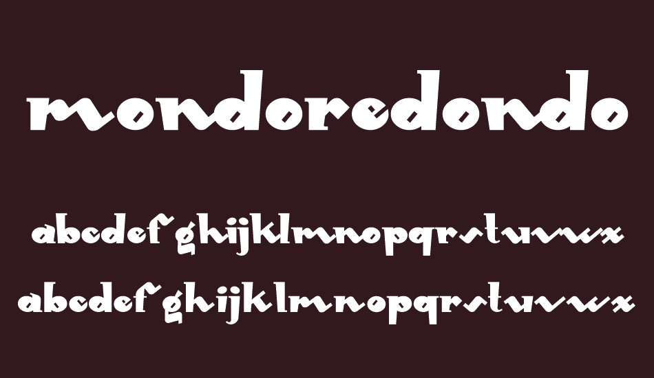 MondoRedondo font