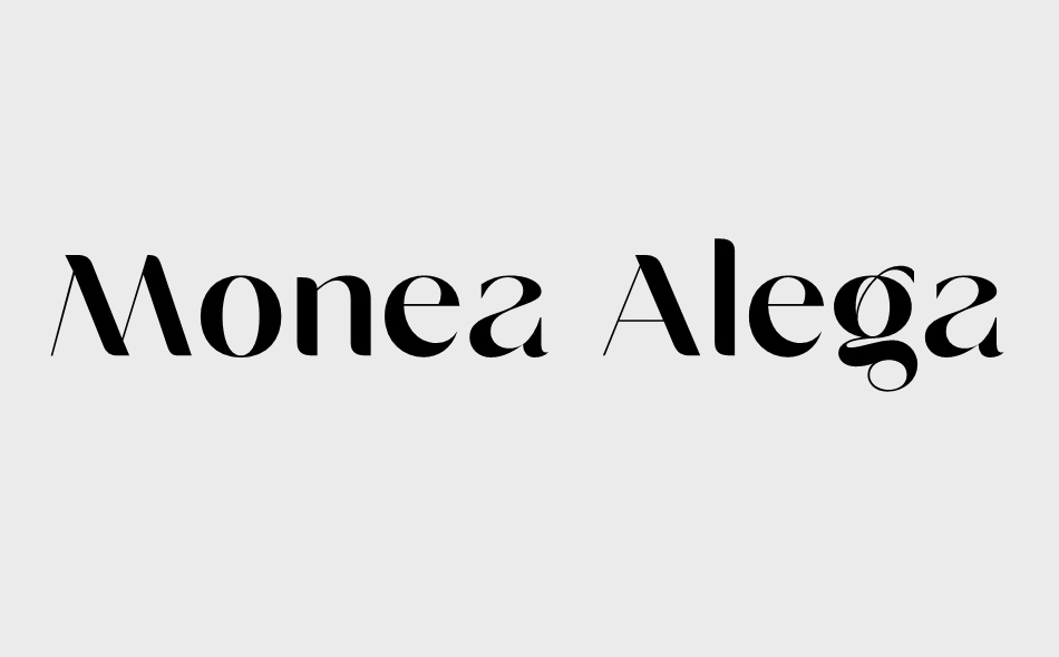 Monea Alegante font big