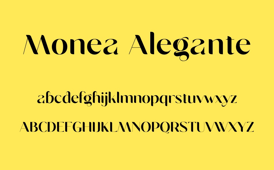 Monea Alegante font