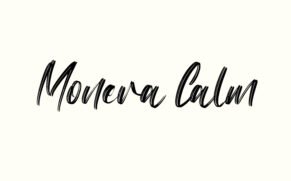 Monera Calm font big