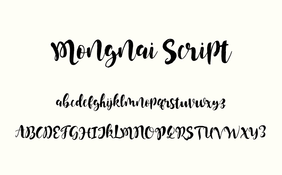 Mongnai Script font