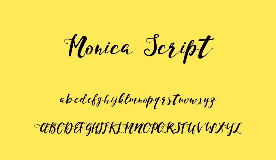 Monica Script font