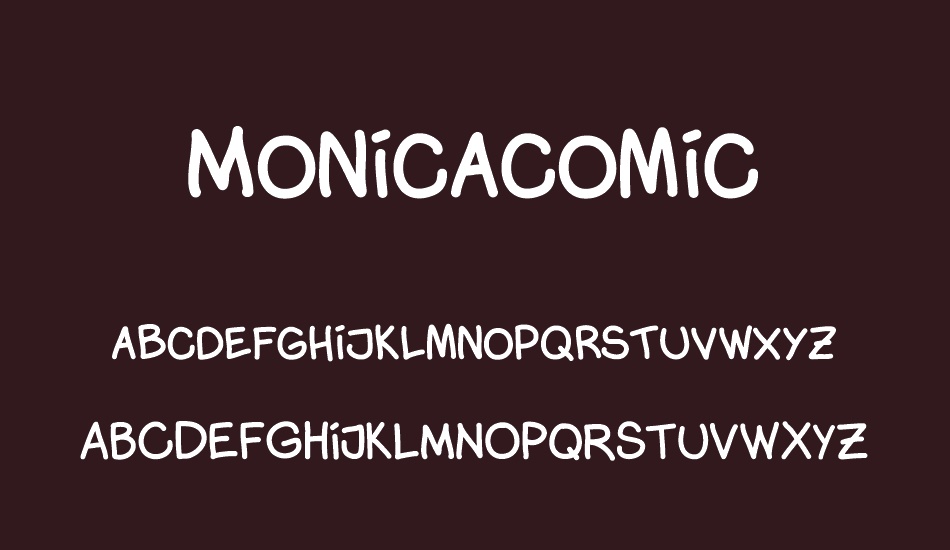 monicacomic font