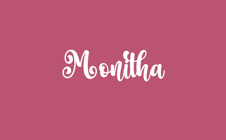 Monitha font big