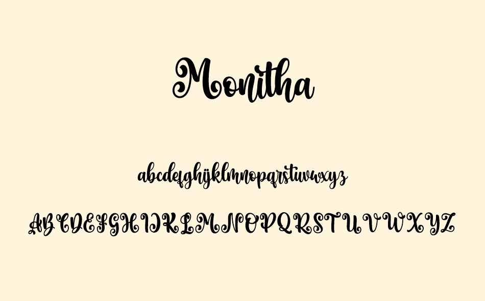 Monitha font