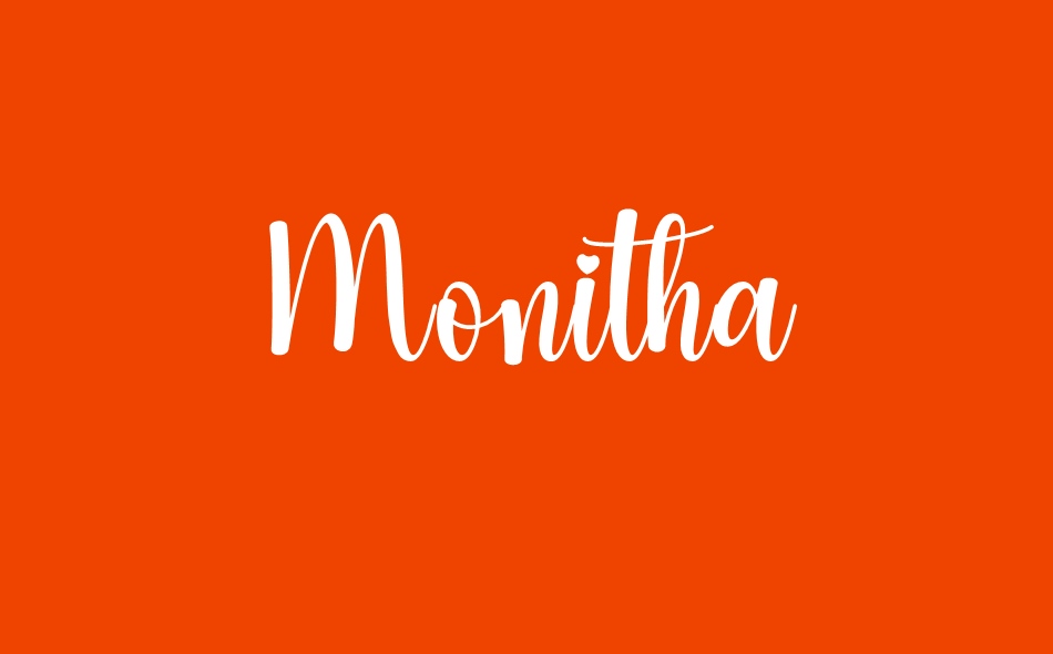 Monitha font big