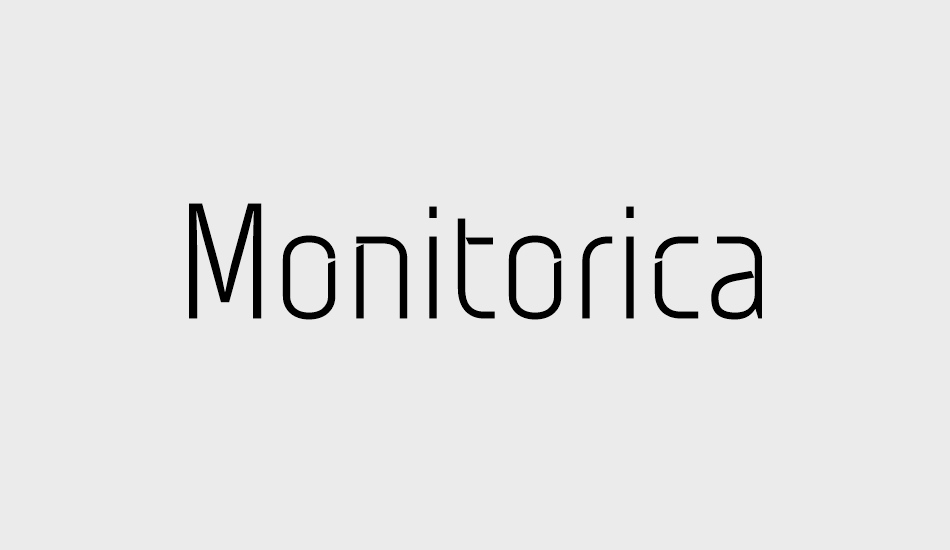 Monitorica font big