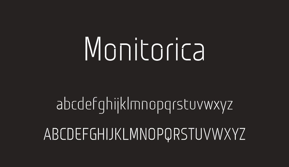 Monitorica font