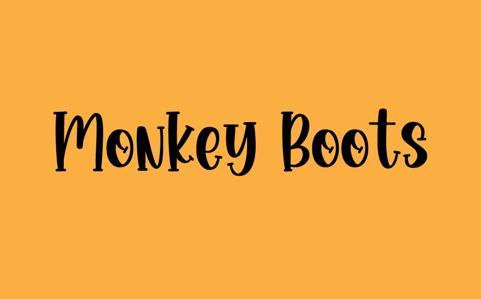 Monkey Boots font big