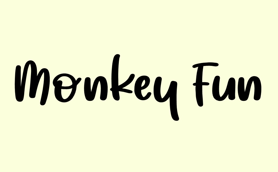 Monkey Funky font big