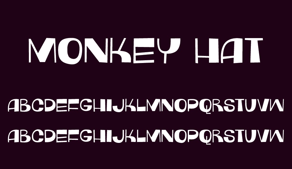 Monkey Hat DEMO font