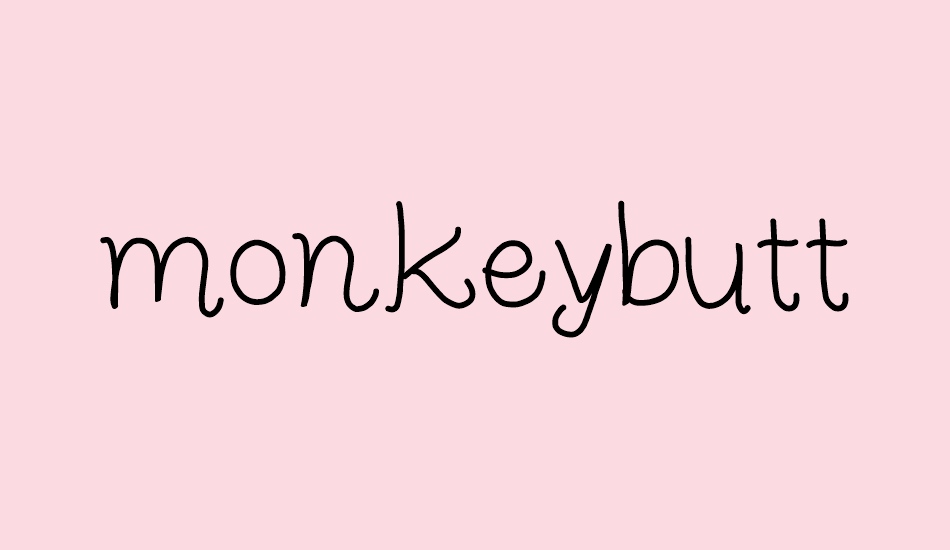 monkeybutt font big