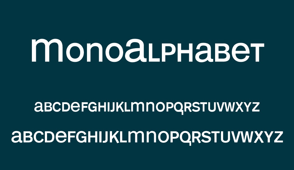 MonoAlphabet font