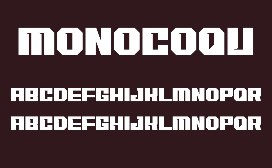 Monocoque font