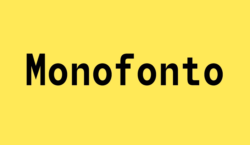 Monofonto font big