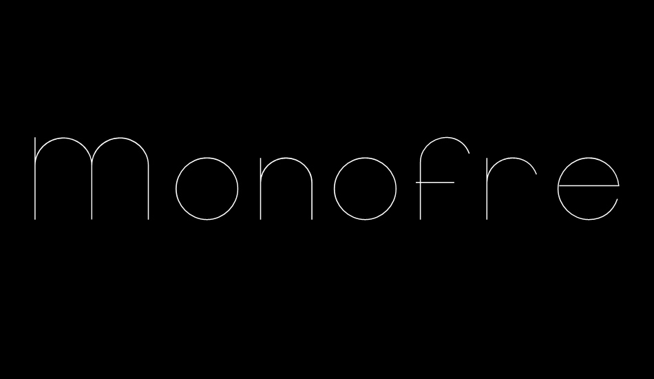 Monofred-UltraLight font big