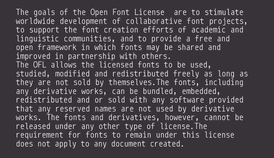 Monoid font 1