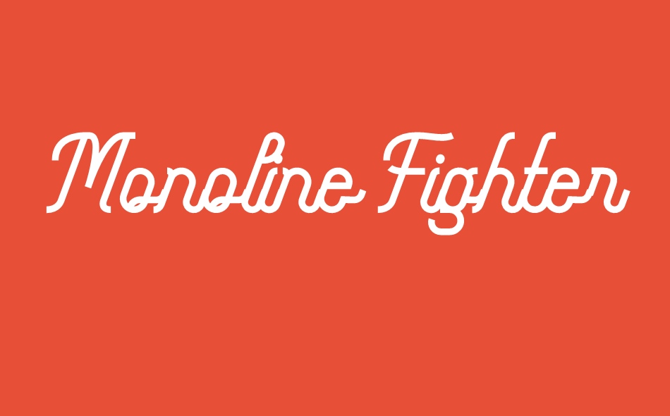 Monoline Fighter font big