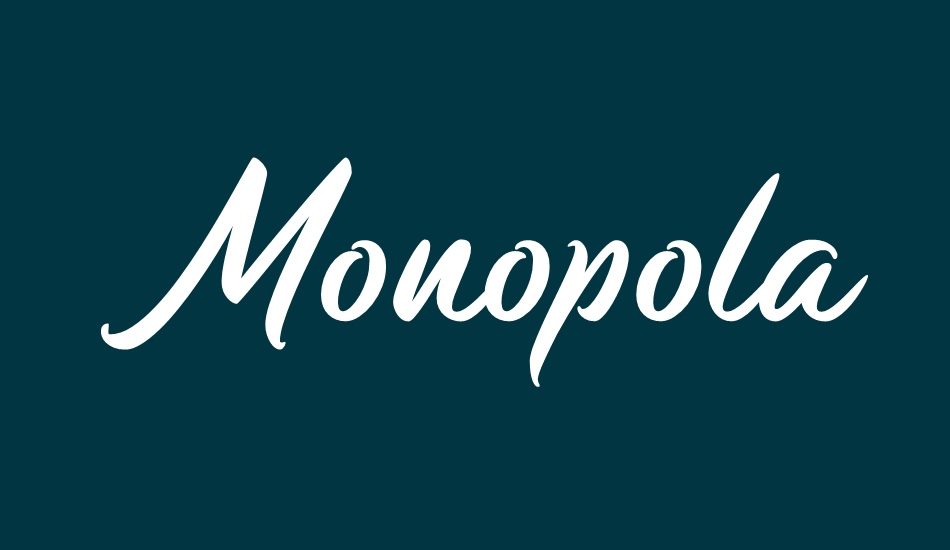 Monopola Script font big