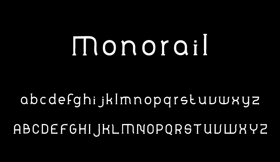 Monorail font