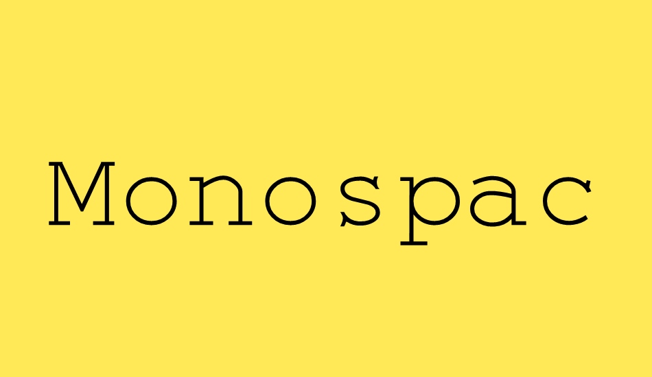 monospace font big