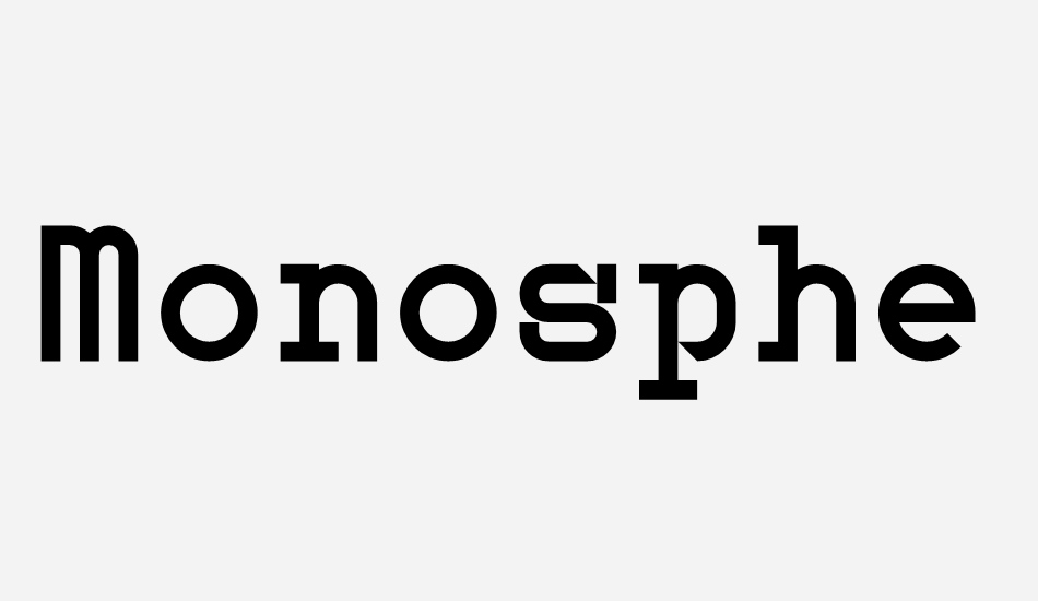 Monosphere Personal Use font big