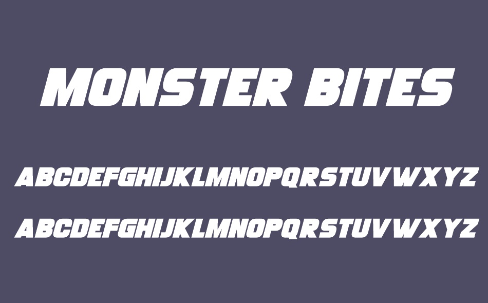 Monster Bites font