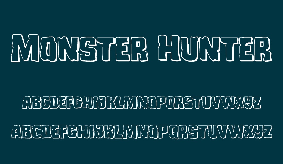 Monster Hunter 3D font