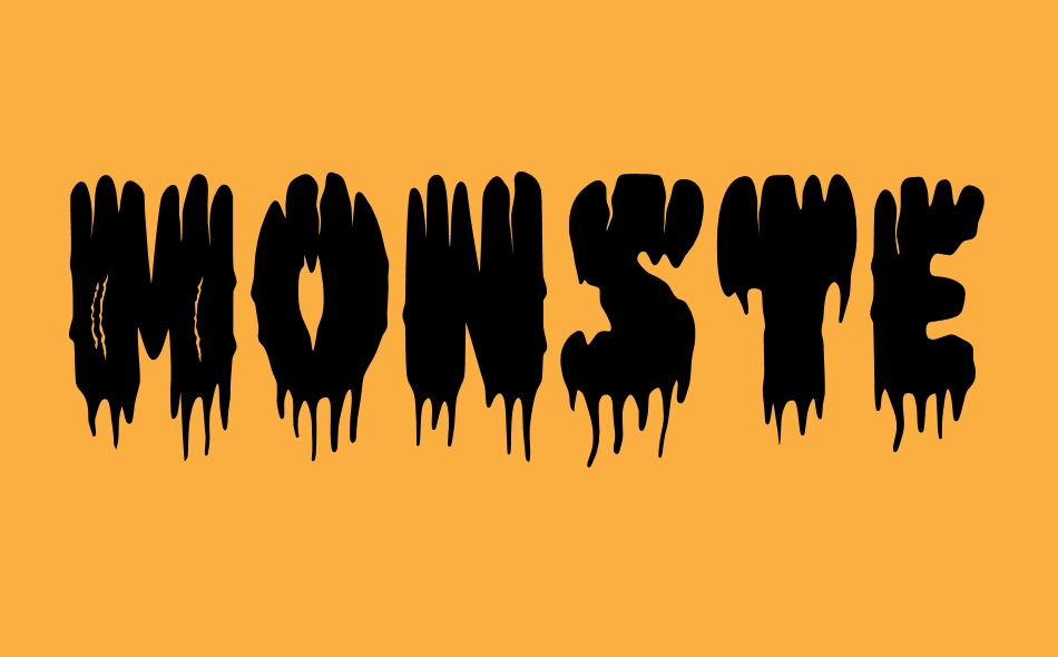 Monster Scratch font big