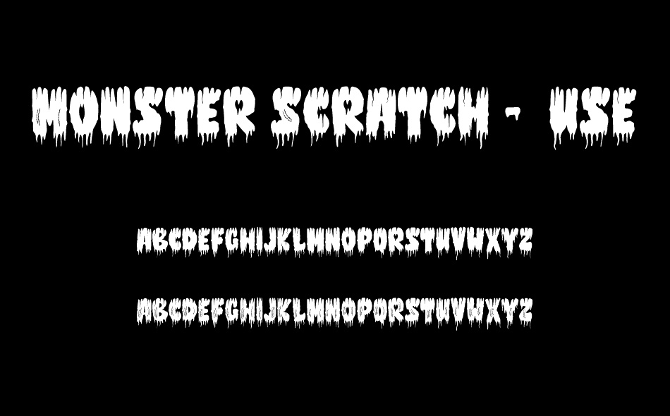 Monster Scratch font
