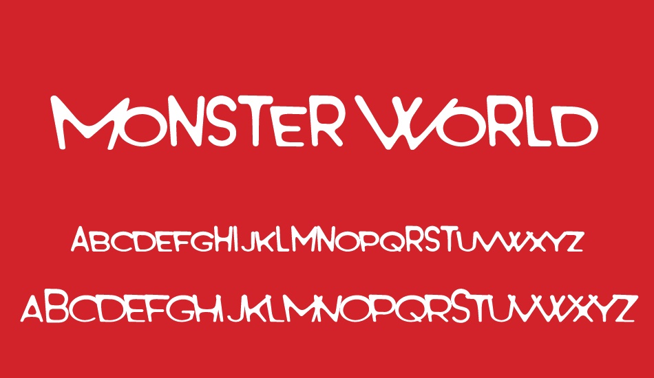 Monster World font