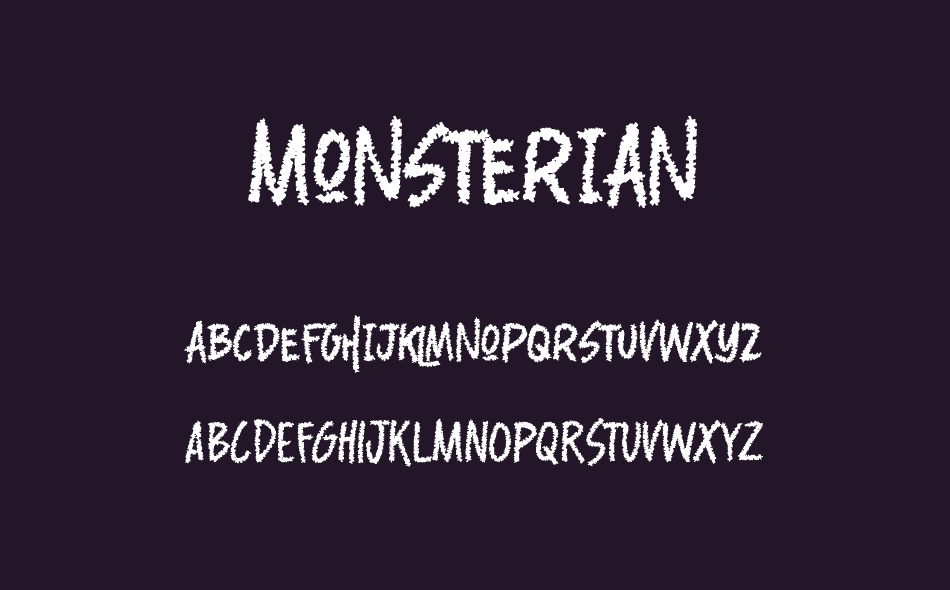 Monsterian font