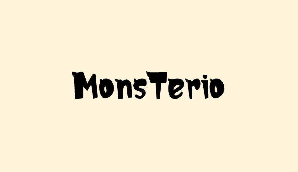 MonsTerio font big