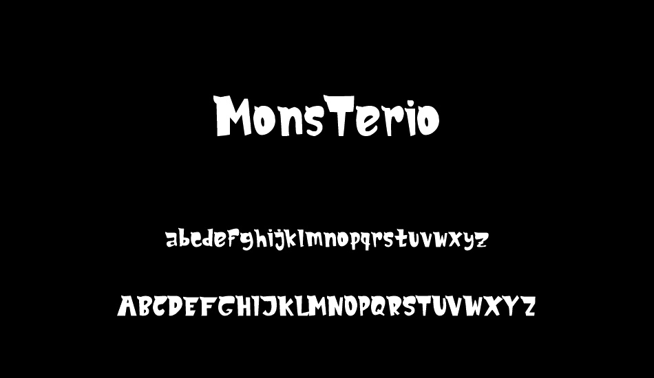 MonsTerio font