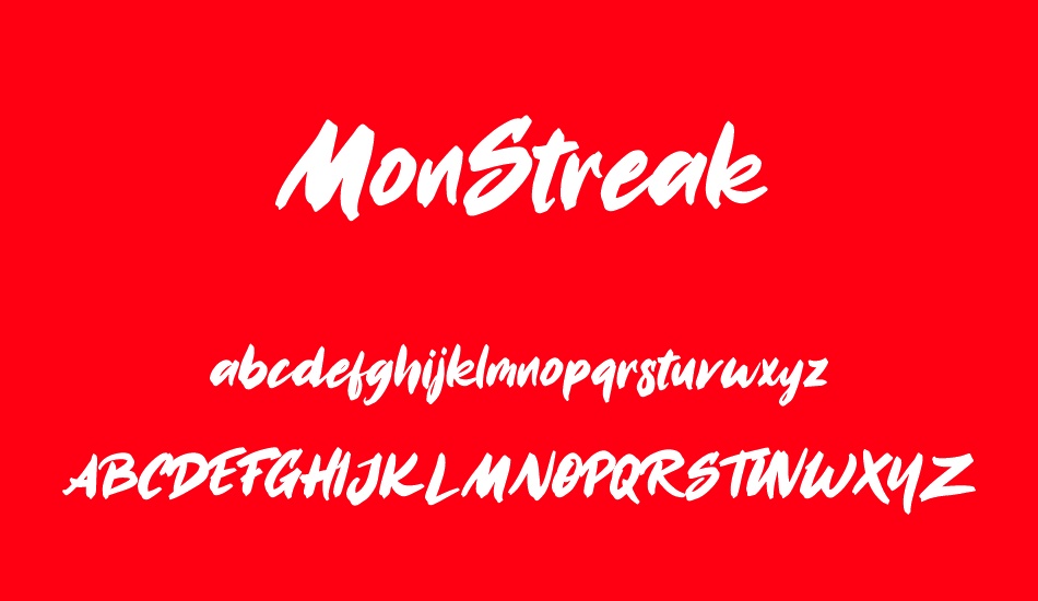 monstreak font