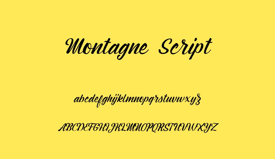 Montagne Script Free Demo font