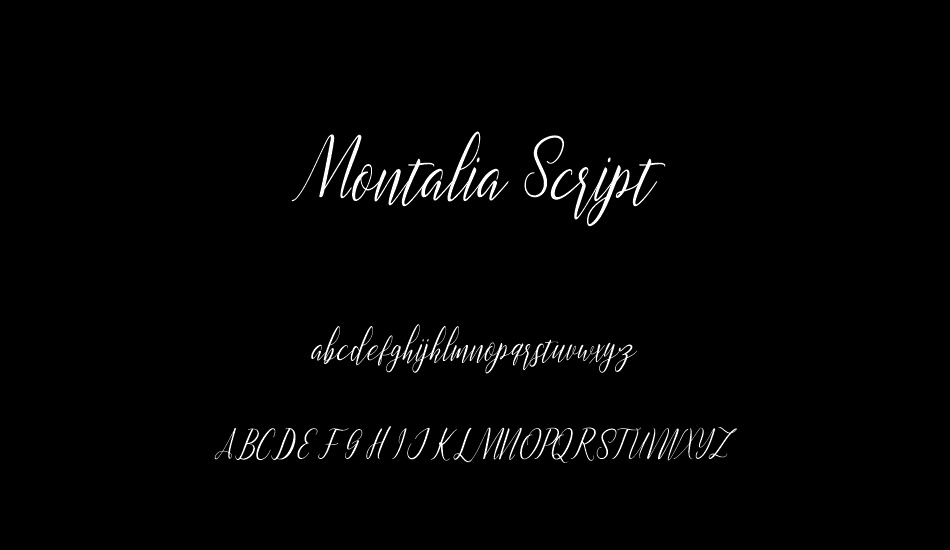 Montalia Script font