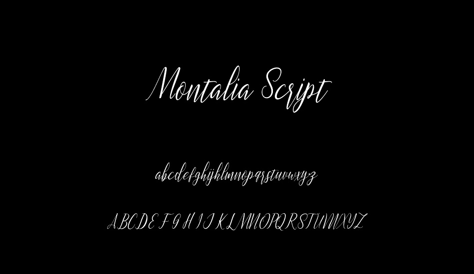 Montalia Script font