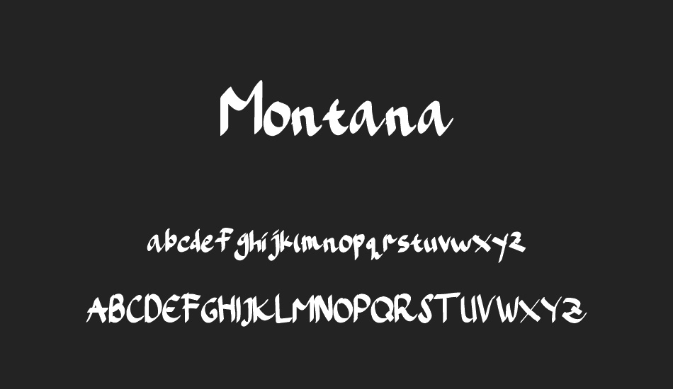 Montana font