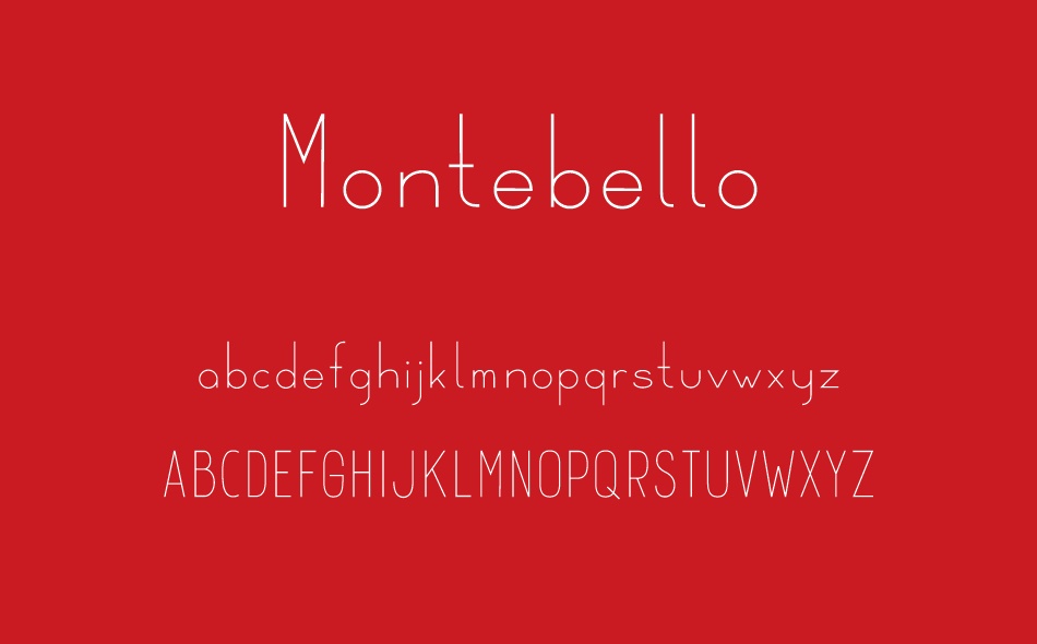 Montebello font