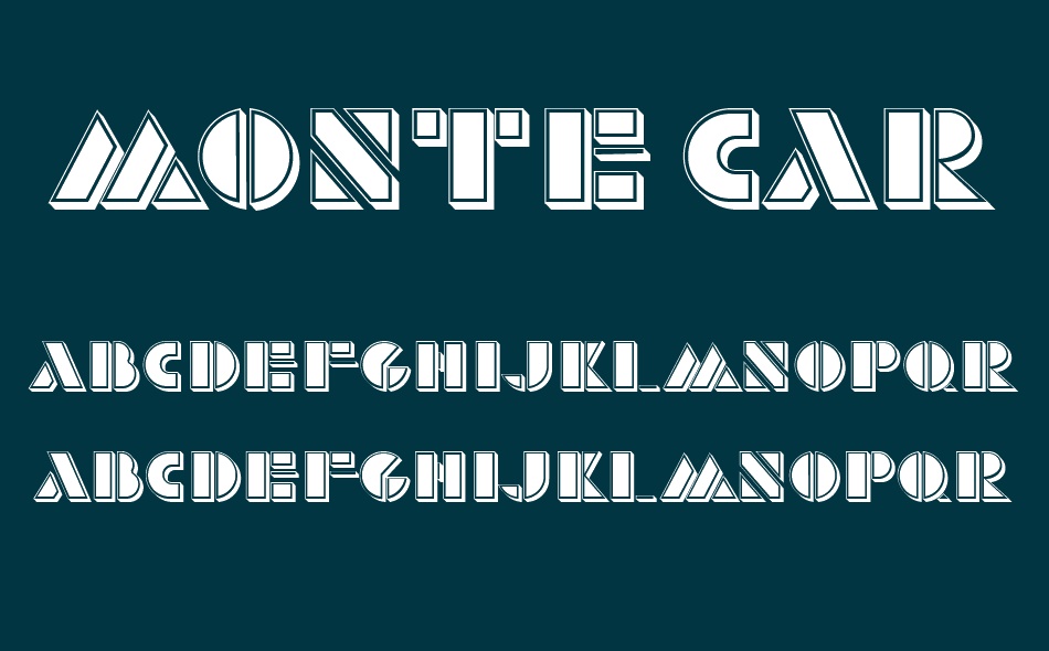 Monte Carlo font