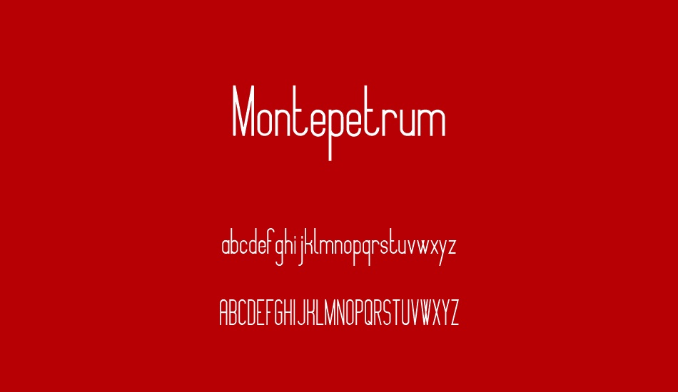Montepetrum font