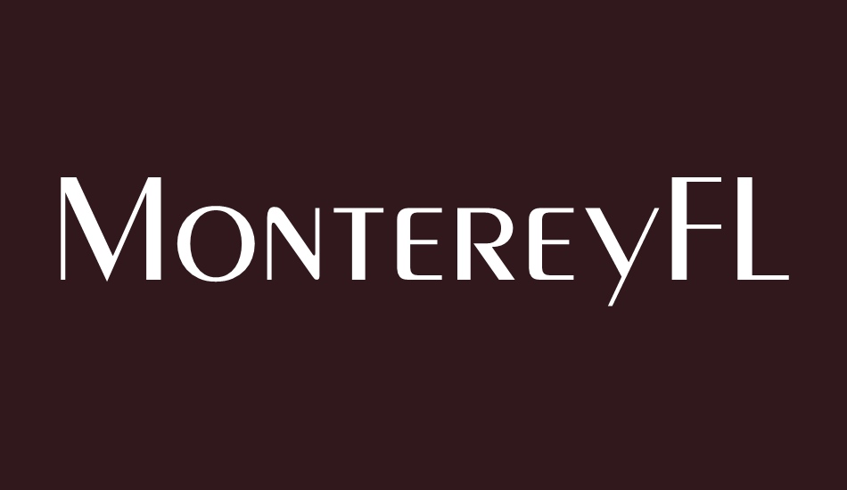 MontereyFLF font big