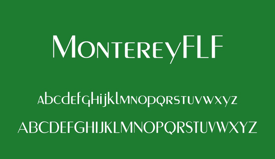 MontereyFLF font