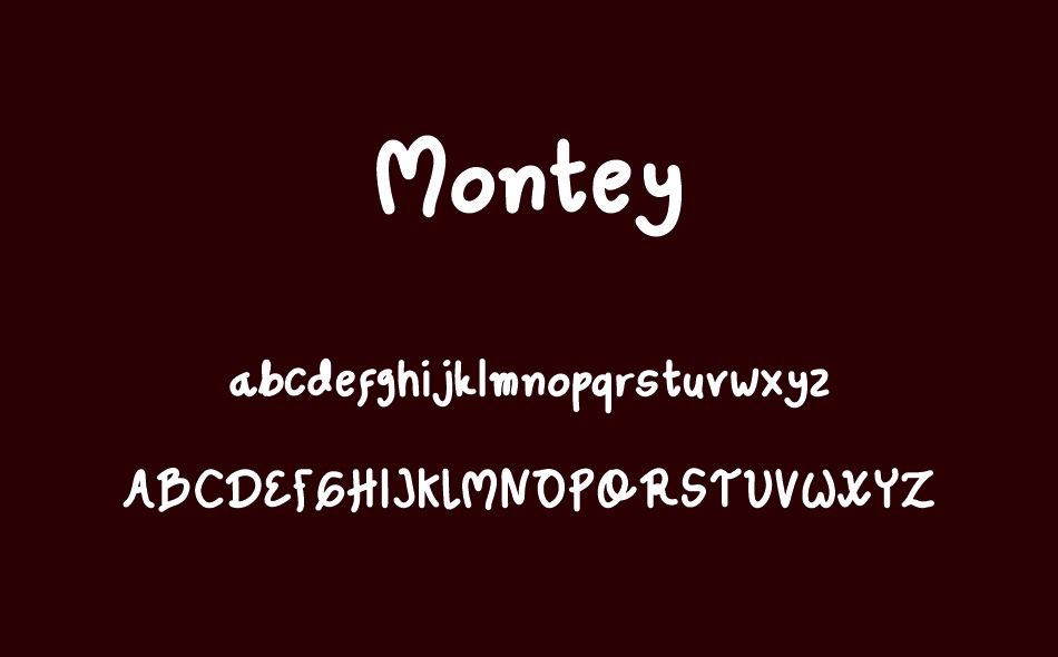 Montey font