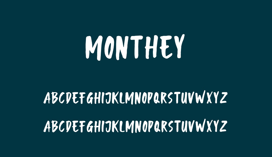 Monthey font