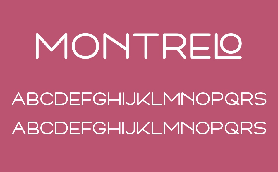 Montrelo font