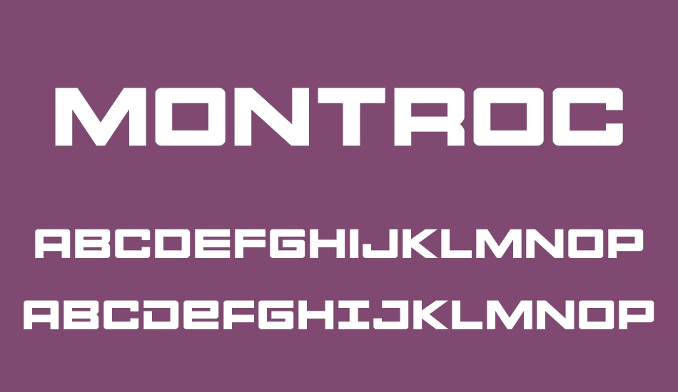 Montroc font