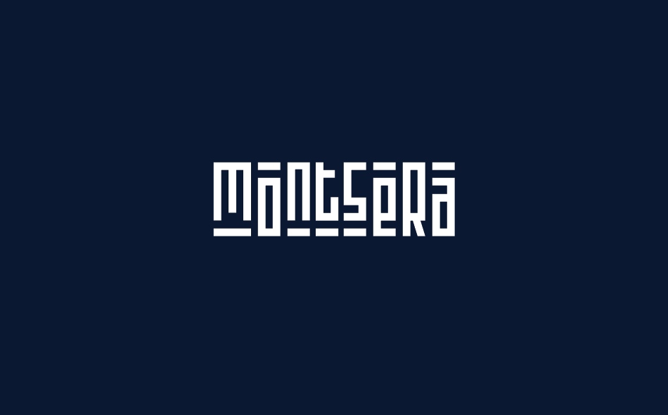 Montsera font big