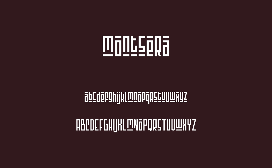 Montsera font